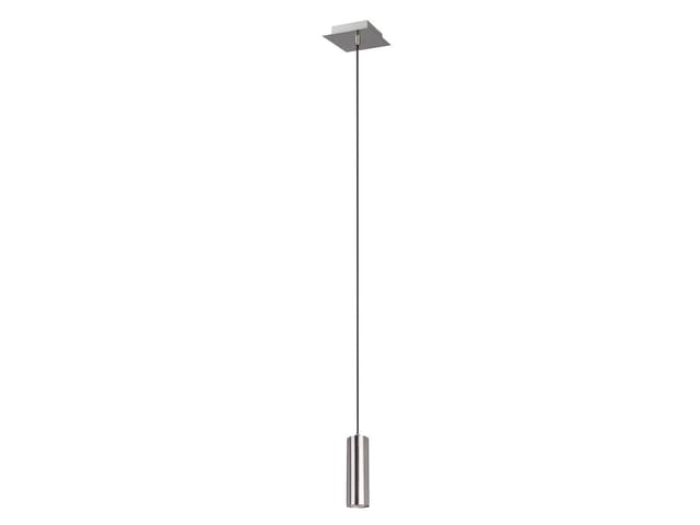 Led Pendelleuchte 1-flammig Metall in Silber, ø 12cm