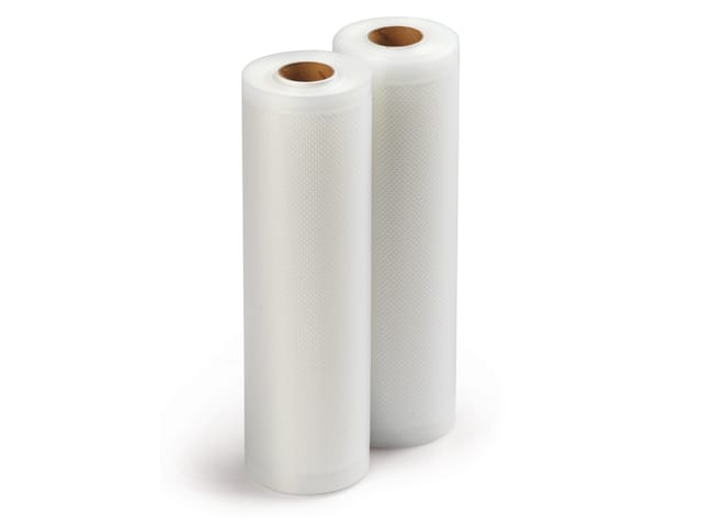 Domo - 2er Rollen Einschweißfolie für Vakuumiergeräte Folienschweißgeräte, 28cm x 6m