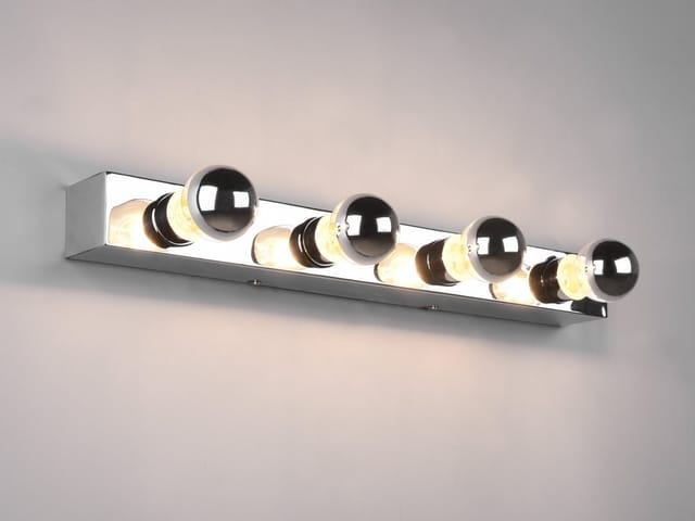 Retro led Badezimmer Wandleuchte in Chrom 55cm - Spiegelleuchte