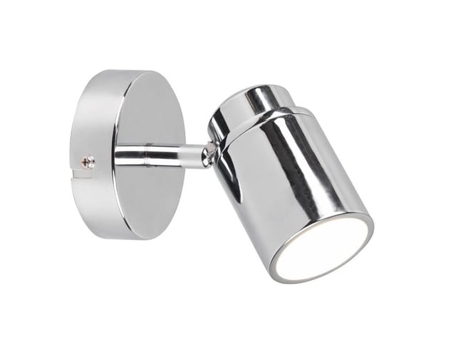 LED Wandstrahler Badezimmerlampe Silber Chrom, Breite 10,5cm