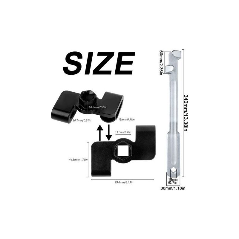 34 Cm Universal-schraubenschlüsselverlängerung Mit 8 Cm Verlängerung Zum Anheben Festsitzender Schrauben