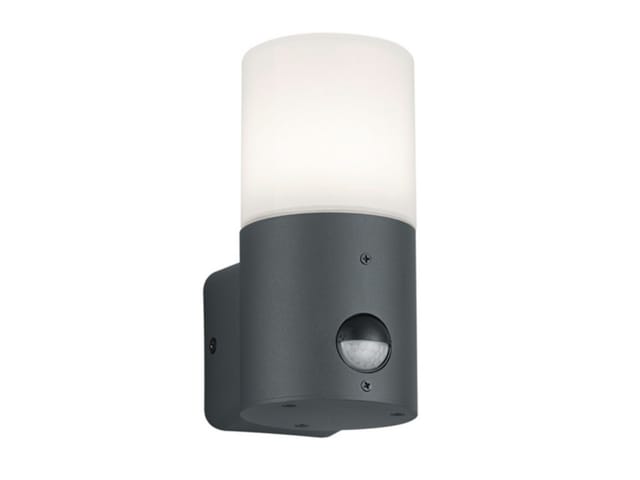 LED Außenwandleuchte mit Bewegungsmelder, Anthrazit, Höhe 17,5cm