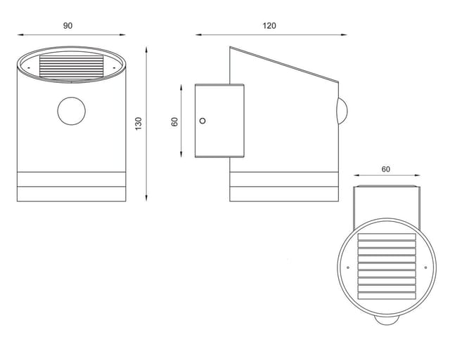 Meinewunschleuchte - led Solar Wandleuchte 2er Set Außenleuchte mit Bewegungsmelder Anthrazit
