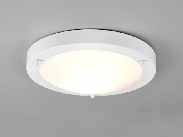 Trio Leuchten - led Bad Deckenleuchten in Weiß mit Glas Opal Weiß Badlampen, ø 31,5cm