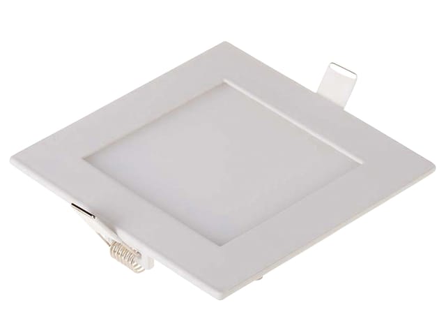 V-TAC VT-607SQ Mini quadratisches LED-Einbaupanel 6W weiß + Netzteil kaltweiß 6400K SKU 214865