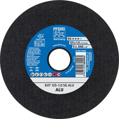 Trennscheibe gerade für Aluminium A30NSG 125x1mm PFERD