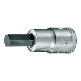 Gedore - Steckschlüsseleinsatz in 19 1/2 ″ Innen-6-kant Schlüsselweite 5 mm Länge 60 mm