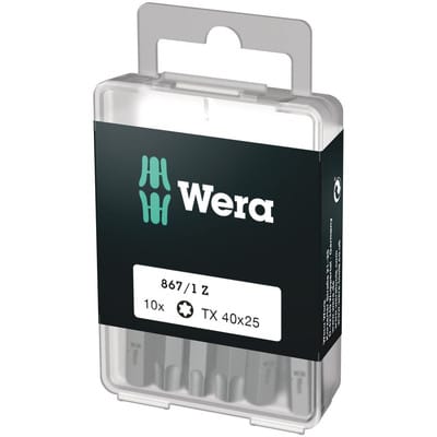 Wera - TORX-Bits DIY-Box, TX 40x25 mm - 05072412001