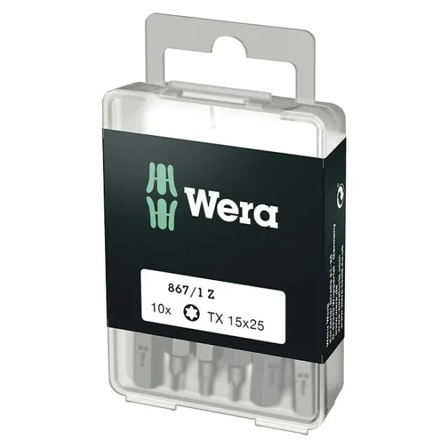 TORX-Bits DIY-Box, tx 15x25 mm - 05072407001 - Wera