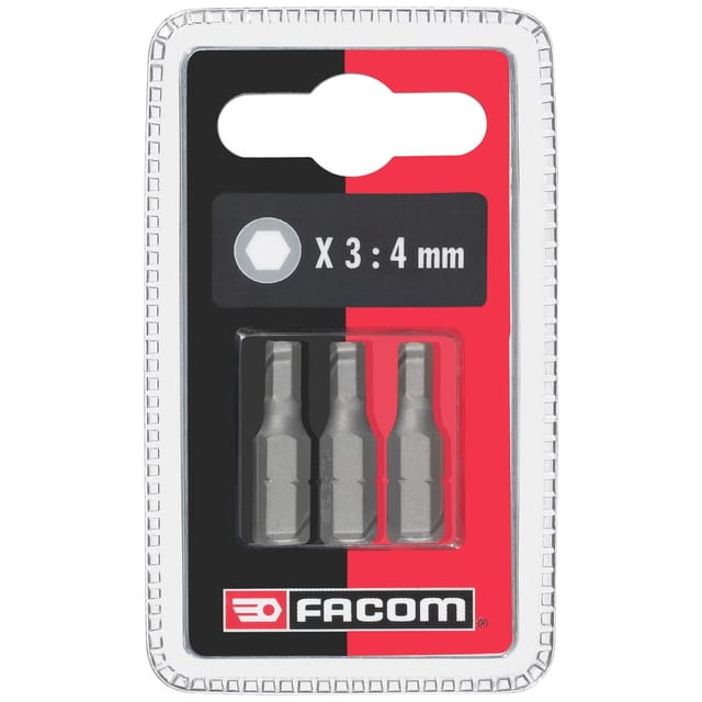 FACOM Bits Serie 1 - Sechskant 5 mm 3-tlg.