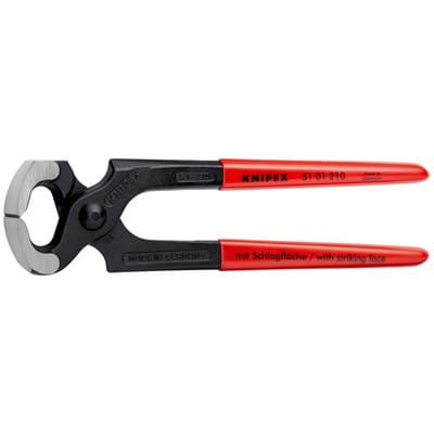 KNIPEX 51 01 210 SB Hammerzange mit Kunststoff überzogen schwarz atramentiert 210 mm