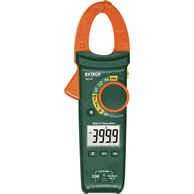 Extech - MA440 Hand-Multimeter, Stromzange digital cat iii 600 v Anzeige (Counts): 4000