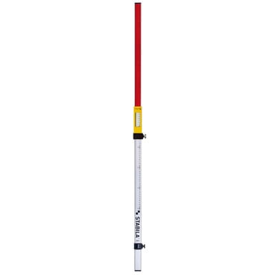 Stabila - Aluminium-Nivellierlatte nl, 240 cm, Messlatte mit Einstellschlitten