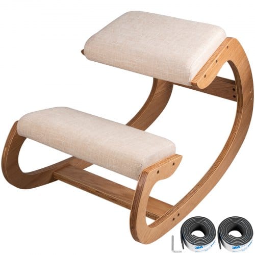 Ergonomischer Hocker Verstellbarer Hocker Ergonomische Kissen Komfortabler Schreibtisch Für Zu Hause Formung Und Stressabbau Ergonomischer Sessel Knie Hocker (weiße Eiche) - Vevor