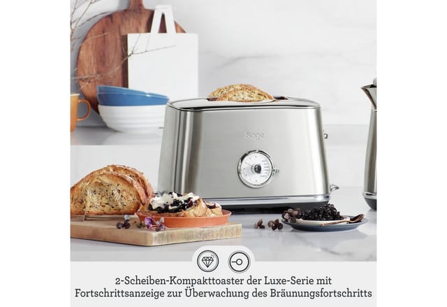der Luxe Toast Select, gebürsteter Edelstahl