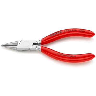 37 43 125 Greifzange für Feinmechanik mit Kunststoff überzogen verchromt 125 mm
