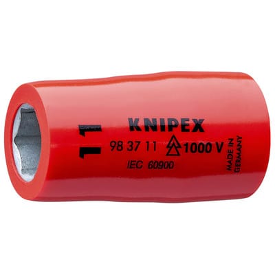 Knipex - Steckschlüsseleinsatz für Sechskantschrauben 3/8' 98 37 11 mm