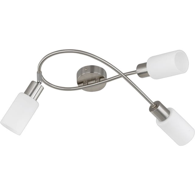 Plafoniera mars 3 steel spot r80013907