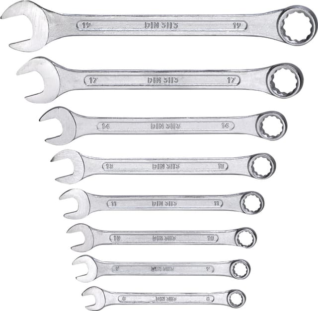 KWB - Kraftixx Gabel-Ring-Schlüsselsatz, 8-teilig 460390