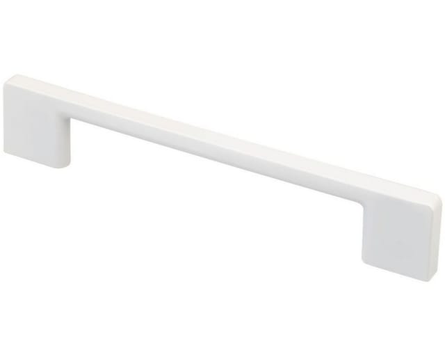 Möbelgriff ba 128mm, Küchengriff Weiss matt, Türgriff, Schrankgriff