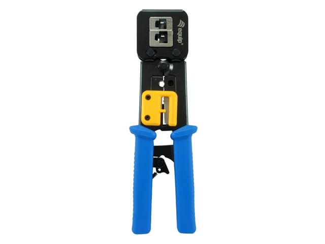 Equip 129410 Crimpzange schwarz blau gelb Netzwerk