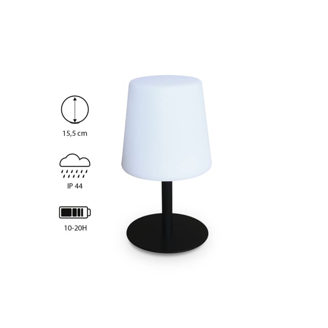 sweeek - 28 cm LED Tischlampe Indoor / Outdoor Ø 16 cm (2er Set)