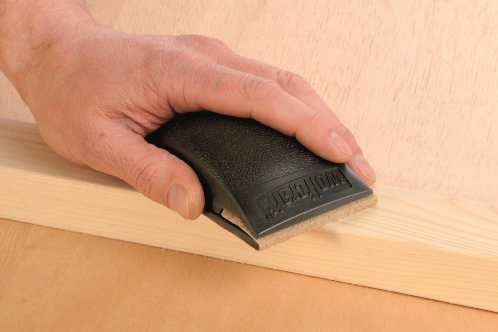 Wolfcraft - Handschleifklotz Maß 130 x 32 x 70 mm Schleifpapier & Schleifhilfen