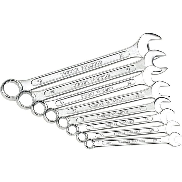 Brüder Mannesmann - m 130-08DIN Ring-Maulschlüssel-Satz 8teilig Schlüsselweite (Metrisch) 8 - 19 mm