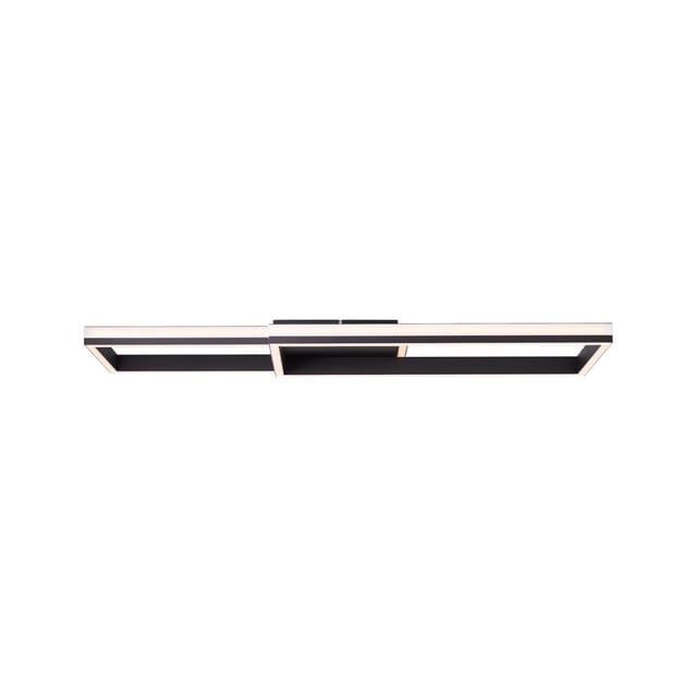 Lampe, Metis led Deckenleuchte 60x23cm schwarz, 1x led integriert, 44W led integriert, (4300lm, 3000K), In 3 Stufen über Wandschalter dimmbar