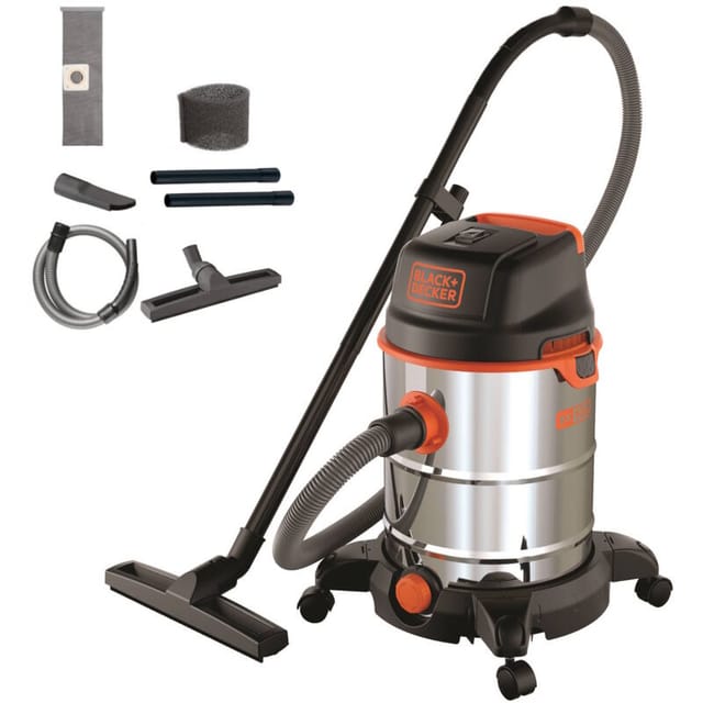 Black+decker Nass und Trockensauger BXVC30XDE (1600 w, 30 liter)