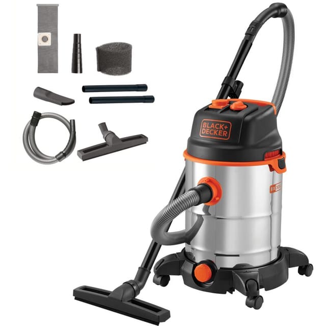 Black+Decker BXVC30XTDE Nass- und Trockensauger (1.600 w, 30 l)