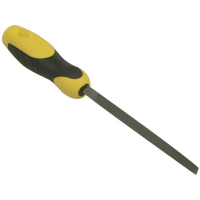 Dreikantfeile mit Heft, Hieb 1, 200 mm - Stanley