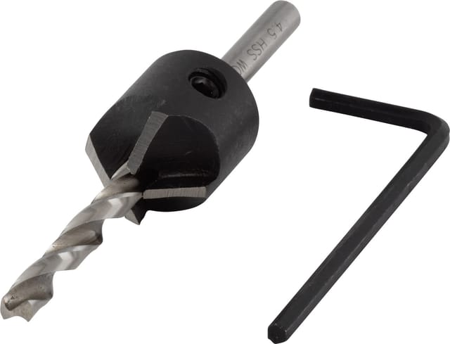Wolfcraft Vorbohrer mit Senker 2499000 Ø 4,5 - 16 mm Rundschaft Metallbohrer