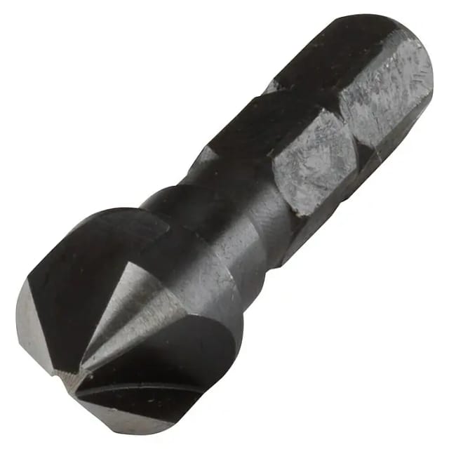 WOLFCRAFT 2580 HSS 3-schneidiger Senker, 12 mm Durchmesser WOLFCRAFT