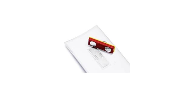 Durable - Namensschild click fold 90 x 54 mm (b x h) Magnet transparent 10 St./Pack.