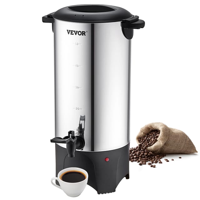 Kommerzielle Heißgetränkespender Kaffee Heißwasserspender 50 Tassen, 1000 W Warmhaltebehälter Heißwasserspender 7,4 L Warmhaltebehälter Säfteimer Für Büro, Partys, Cafe, Picknicks Usw. - Vevor