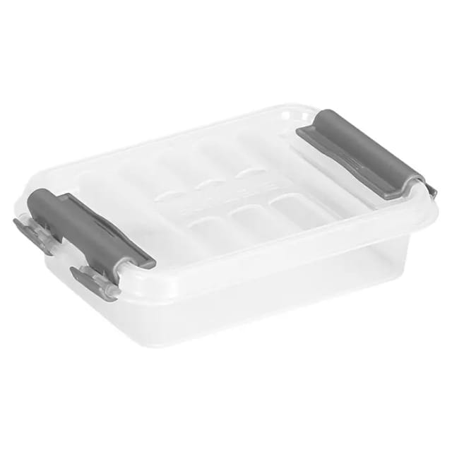 Aufbewahrungsbox the q-line 11,8 x 3 x 7,7 cm (b x h x t) 0,2l Kunststoff transparent