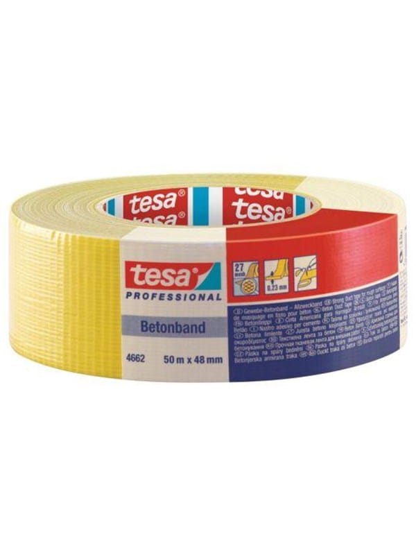 Tesa - 04662-00199-00 Gewebeklebeband ® Professional Gelb (l x b) 50 m x 48 mm 1 St.