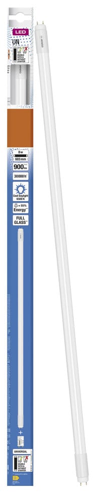 Osram - led eek: e (a - g) G13 Röhrenform 8 w = 18 w Kaltweiß (ø x l) 27.80 mm x 603 mm 1 St.