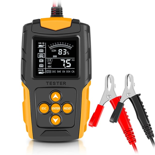 Decdeal - 12 V/24 v Autobatterietester, LCD-Digitalanalysator, Ladediagnosetool, soh soc cca IR-Messung, für LKW-Motorräder