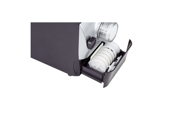 Klarstein - Pastamania Nudelmaschine, automatische Zubereitung, Leistung: 260 Watt, 7 Aufsätze, Kapazität: 500 g Mehl, Betriebsgeräusch: 60 dB,