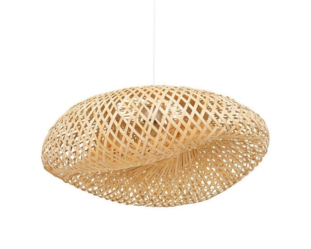 Pendelleuchte beddy, Boho-Stil, Bambus, 51 cm