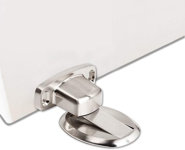 Starker Magnetischer Türstopper, Türstopper Aus Metall, Robuster Türhalter Mit Selbstklebenden 3m-verdeckungsschrauben, Zur Bodenmontage