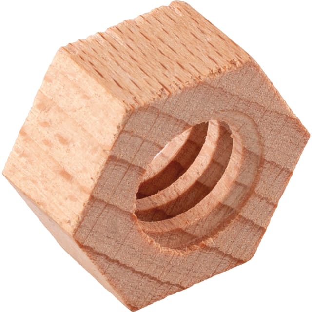 6-Kant Mutter 24x12mm, Gewinde 15mm