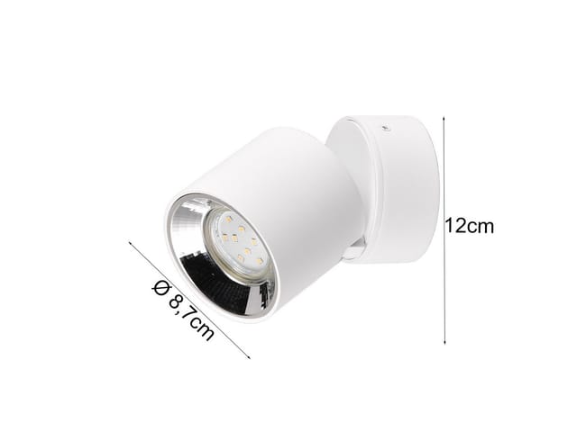 Led Spot Deckenstrahler Weiß dimmbar, ø 9cm