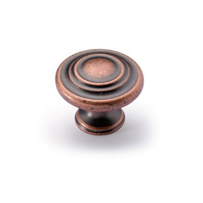 Hettich - MB-Knopf, Essa, 9113223, ø 32mm, h 25mm, Zink, kupferoptik antik