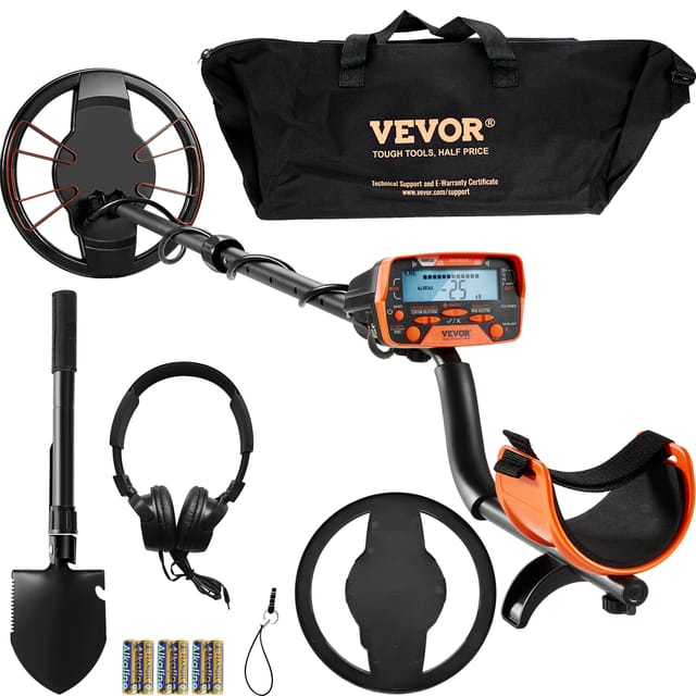 Metalldetektor Kit Für Erwachsene Multifunktionaler Profi-detektor Mit 7 Modi Metallsuchgerät Wasserdichte 25,4cm Spule Für Größere Tiefe, Mit Schaufel Und Tragetasche - Vevor