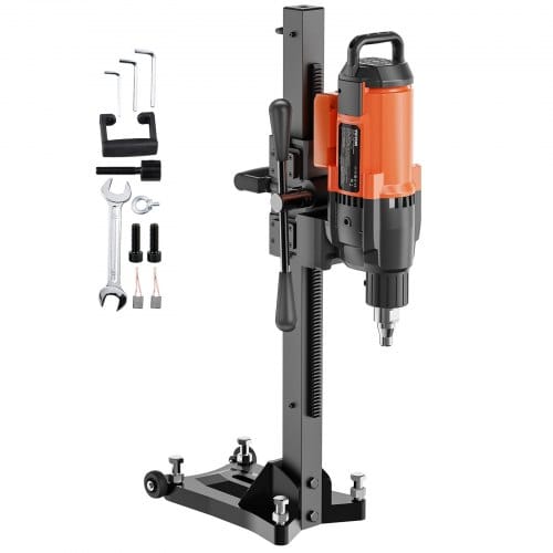 Vevor Diamant Bohranlage 2500 W Diamantkernbohrmaschine Kernbohrgerät 0-750 U/min Kernbohrmaschine, 26 Cm Magnetbohrmaschine Geeignet Zum Bohren Von Stahlbeton, Marmor Usw.