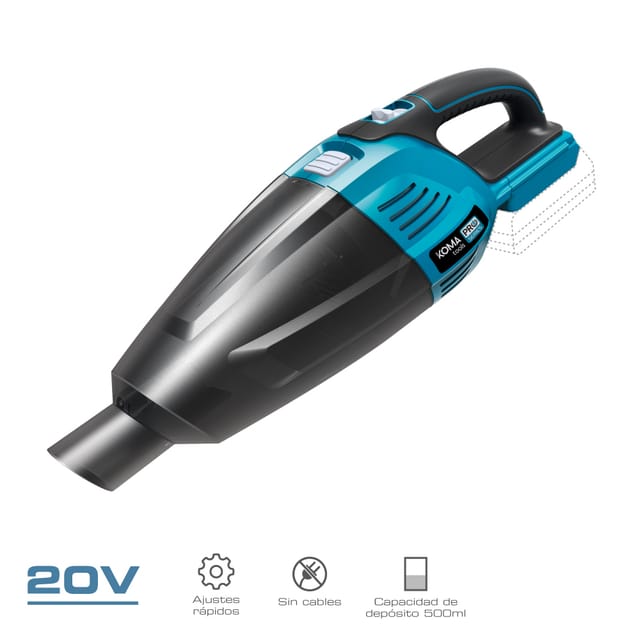 Staubsauger koma 20V - ohne Batterie und Ladegerät - 08756