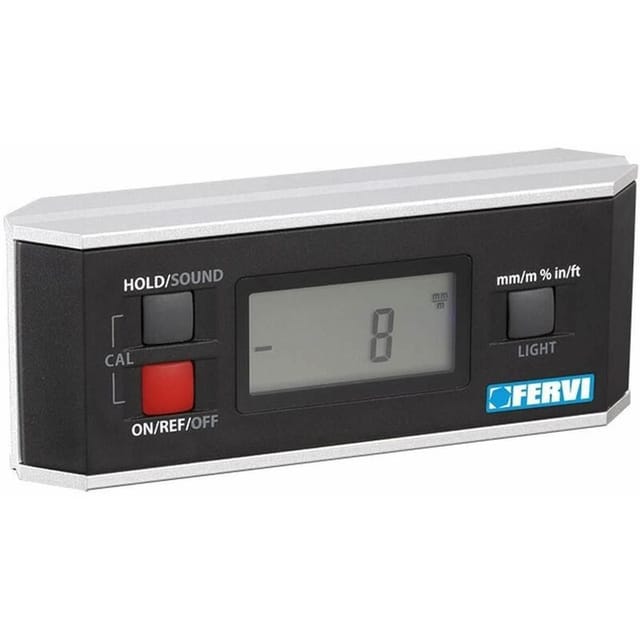 Fervi - magnetische digitale wasserwaage neigungsmesser winkelmesser magnet L090A